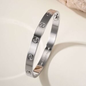 Classic LOVE Series Wide Edition Light Gold Bracelet