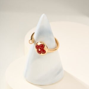 LV Round Single Flower Open Ring