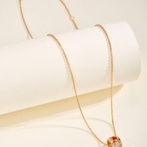 Kirin Wulu series diamond inlaid gourd ring pendant necklace