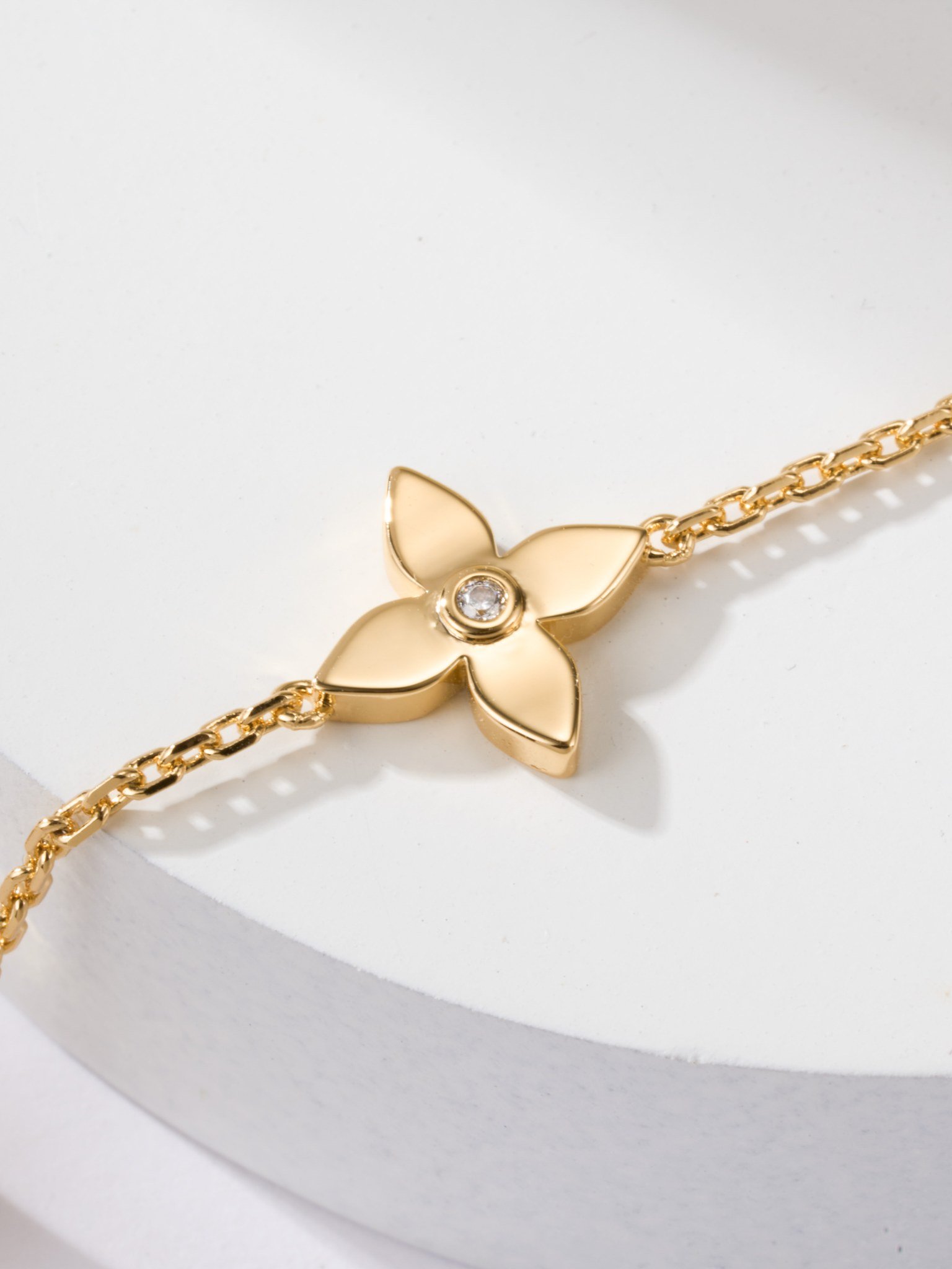 LV Classic Five Flower White Beimu Bracelet - 图片 16
