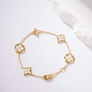 LV Classic Five Flower White Beimu Bracelet