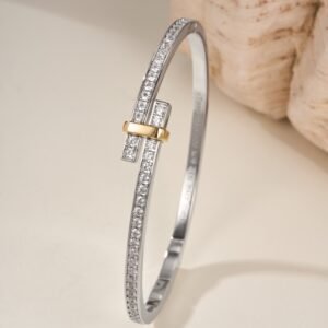 Tiffany Edge series bracelet set with diamonds