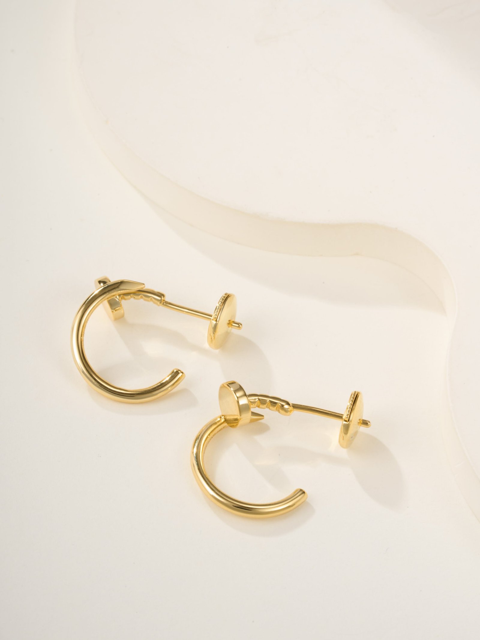 Nail small diamond free earrings - 图片 5