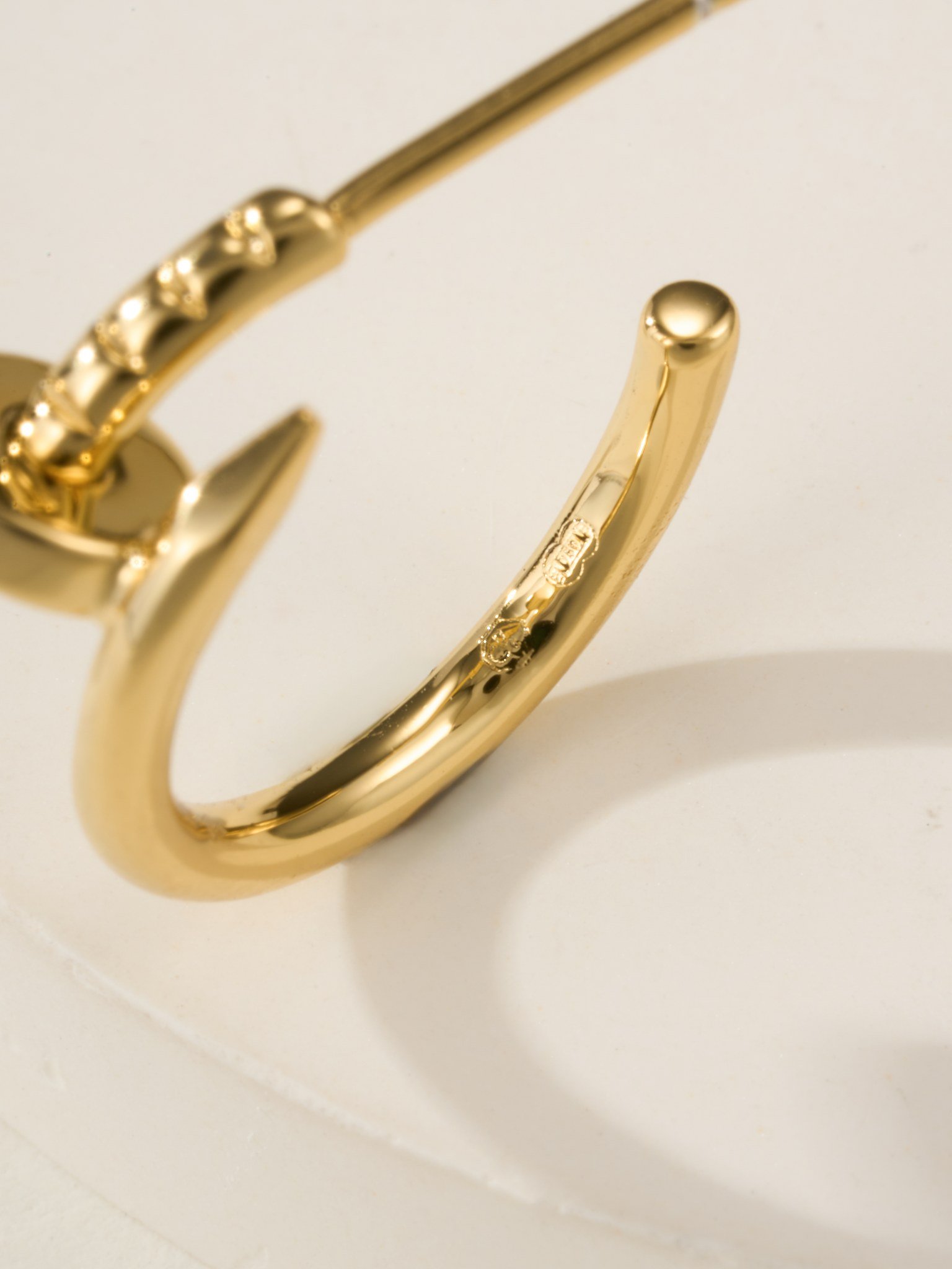 Nail small diamond free earrings - 图片 6