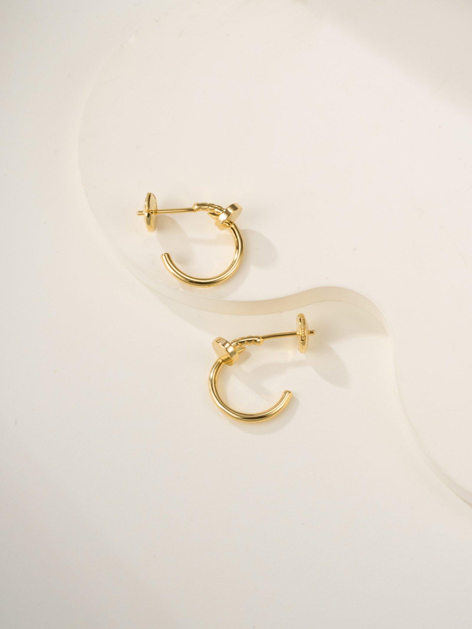 Nail small diamond free earrings - 图片 8