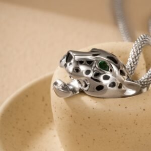 Leopard Diamond Free Long Necklace (70cm Chain)