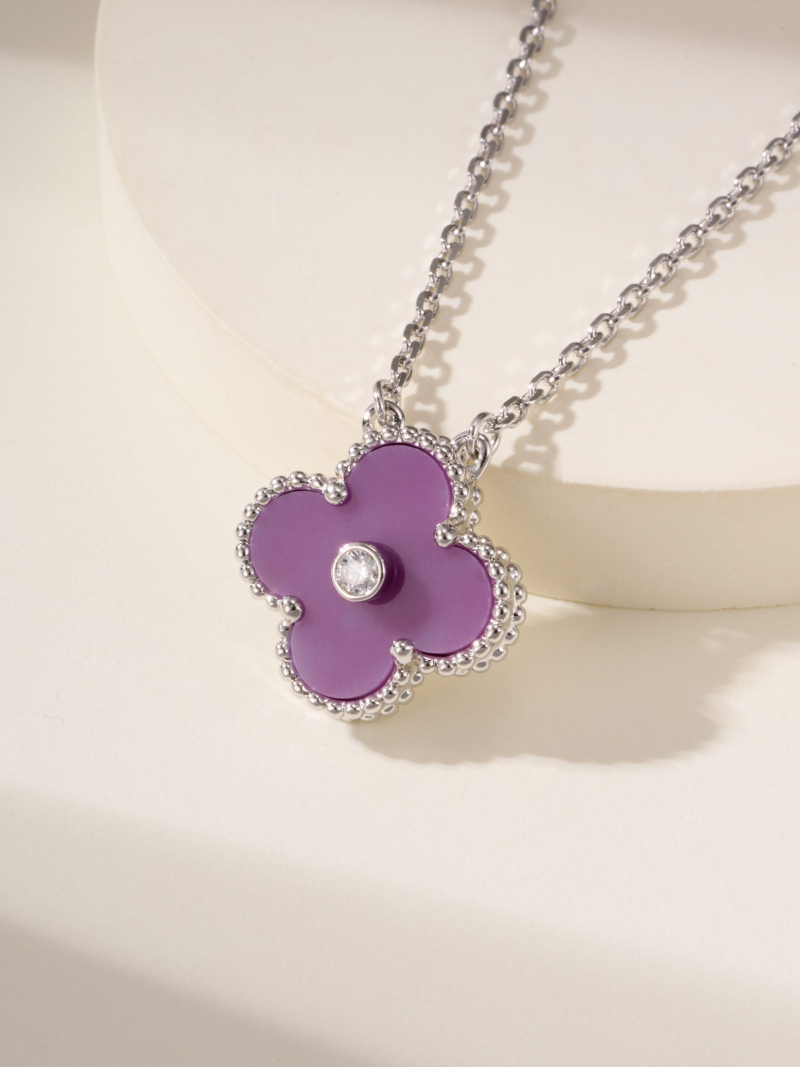 VCA Christmas Limited Edition Diamond Set Clover Necklace