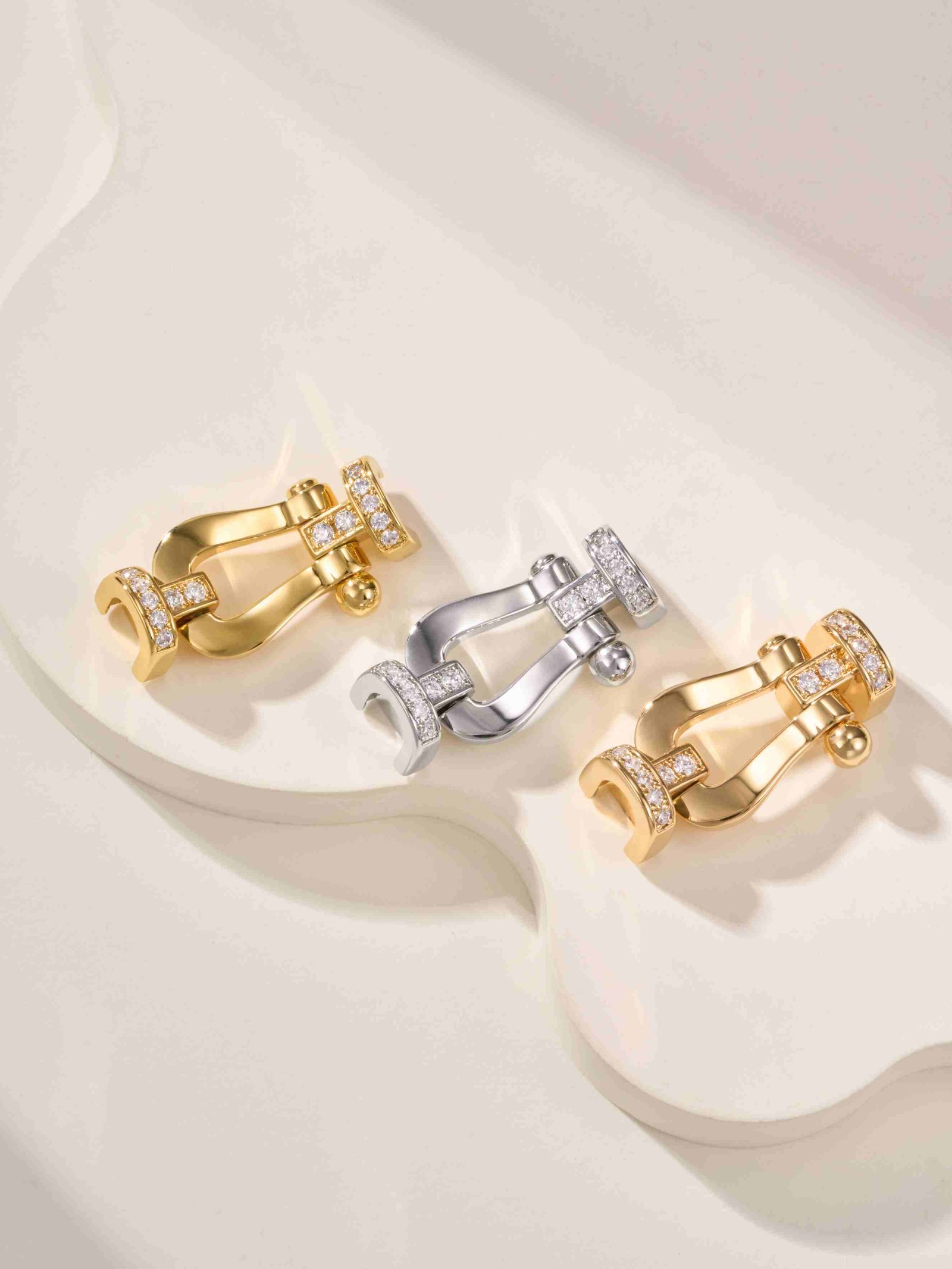 10 degree diamond horseshoe bracelet (large size) - 图片 7