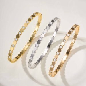 Chaumet Paris Honeycomb Diamond Bracelet CNC Size 16.5