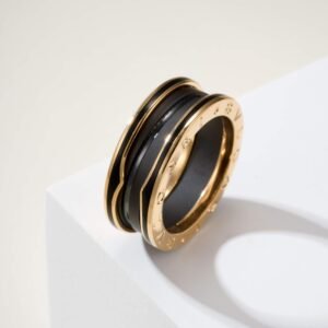 BV matte black ceramic black paint ring narrow