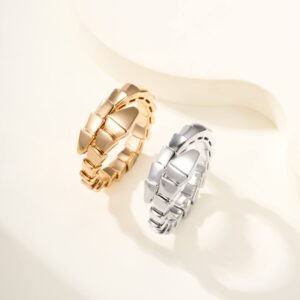 Elastic snake ring (narrow without diamonds)