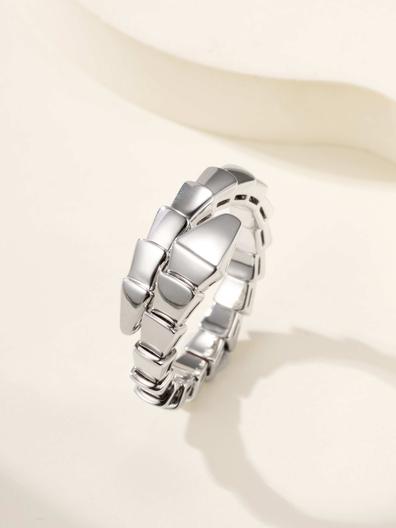Elastic snake ring (narrow without diamonds) - Image 3