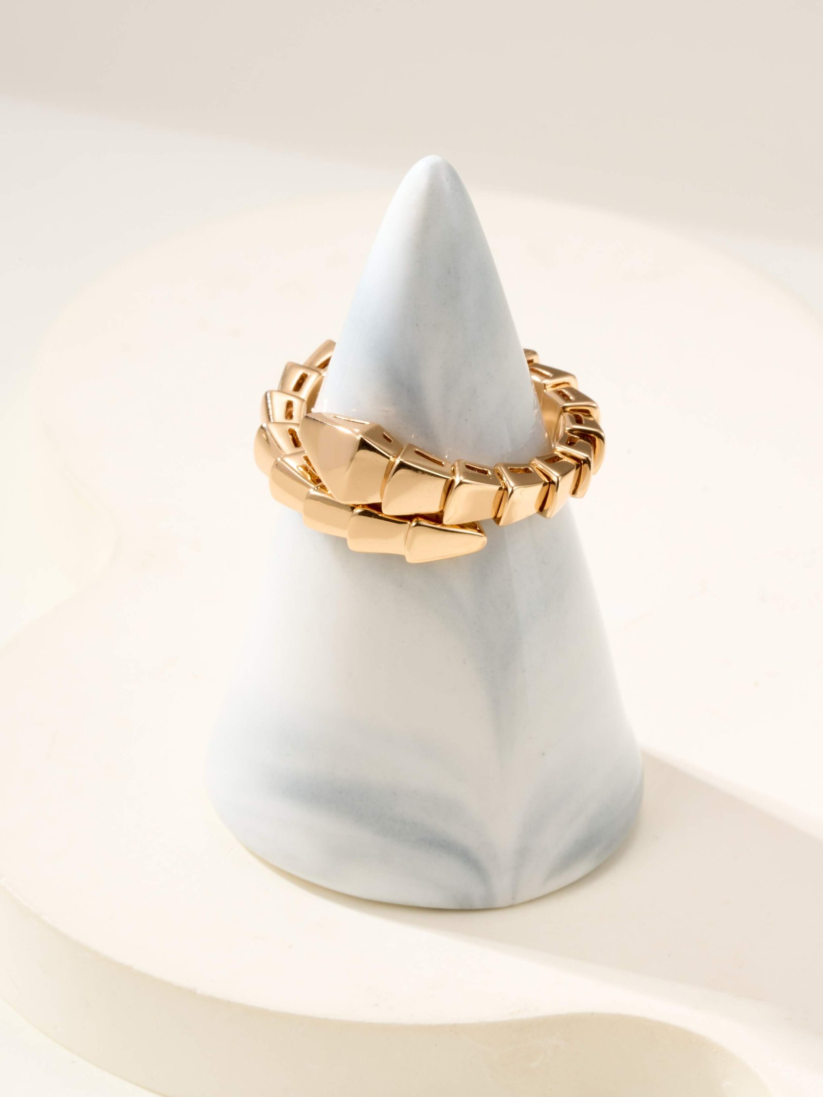 Elastic snake ring (narrow without diamonds) - Image 4