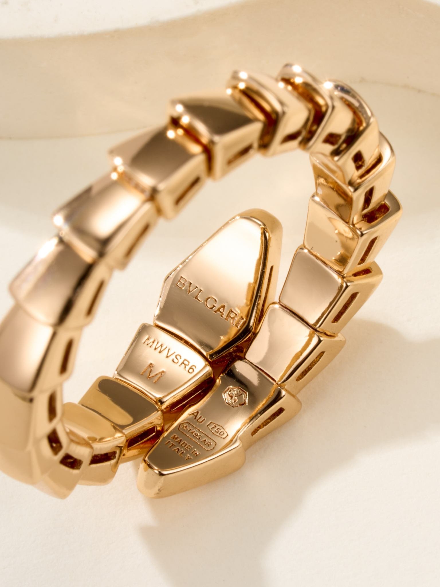 Elastic snake ring (narrow without diamonds) - Image 5