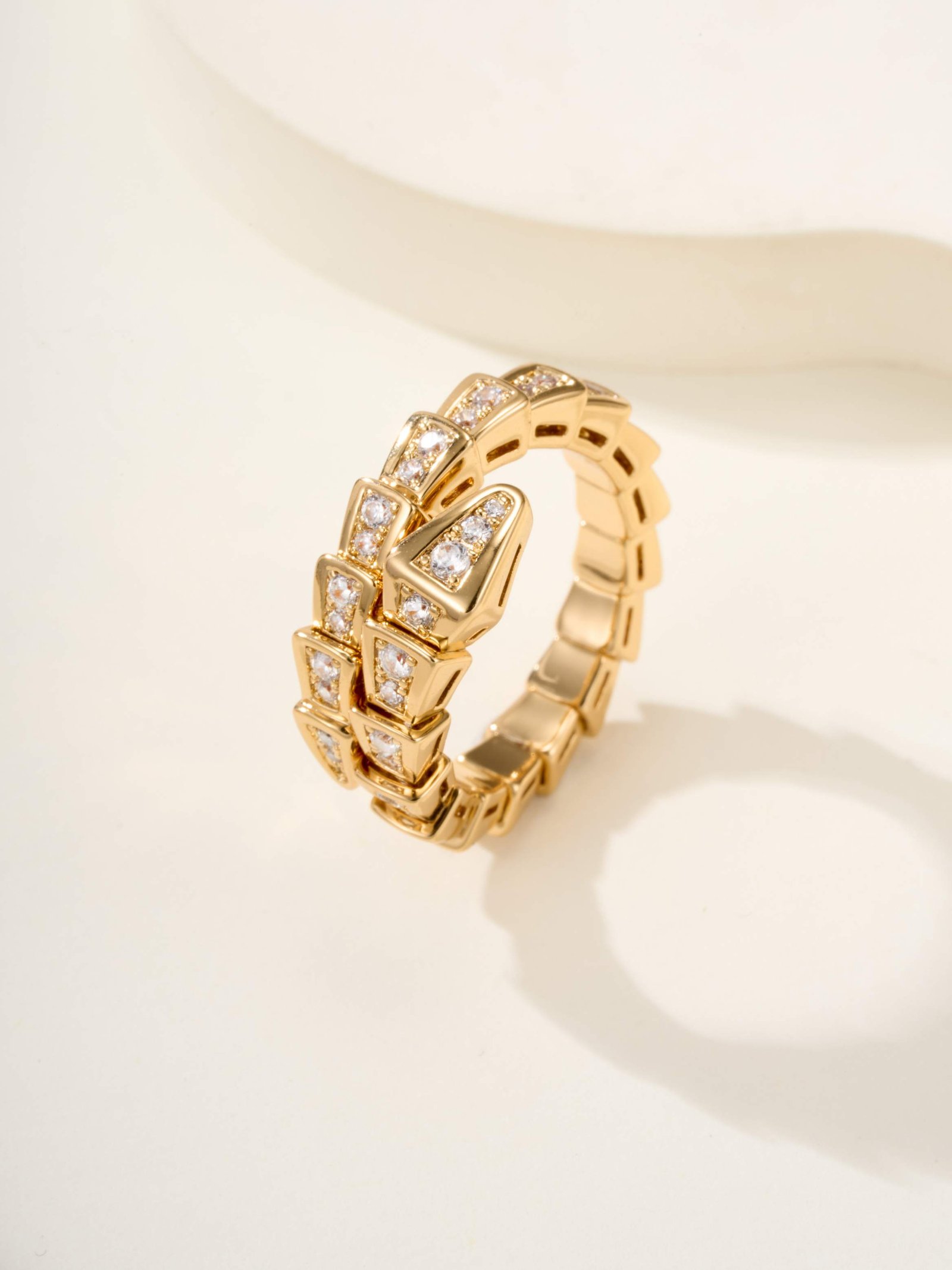 Elastic Snake Ring (Narrow Full Diamond) - Image 2