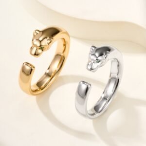 Cheetah Light Gold Narrow Ring