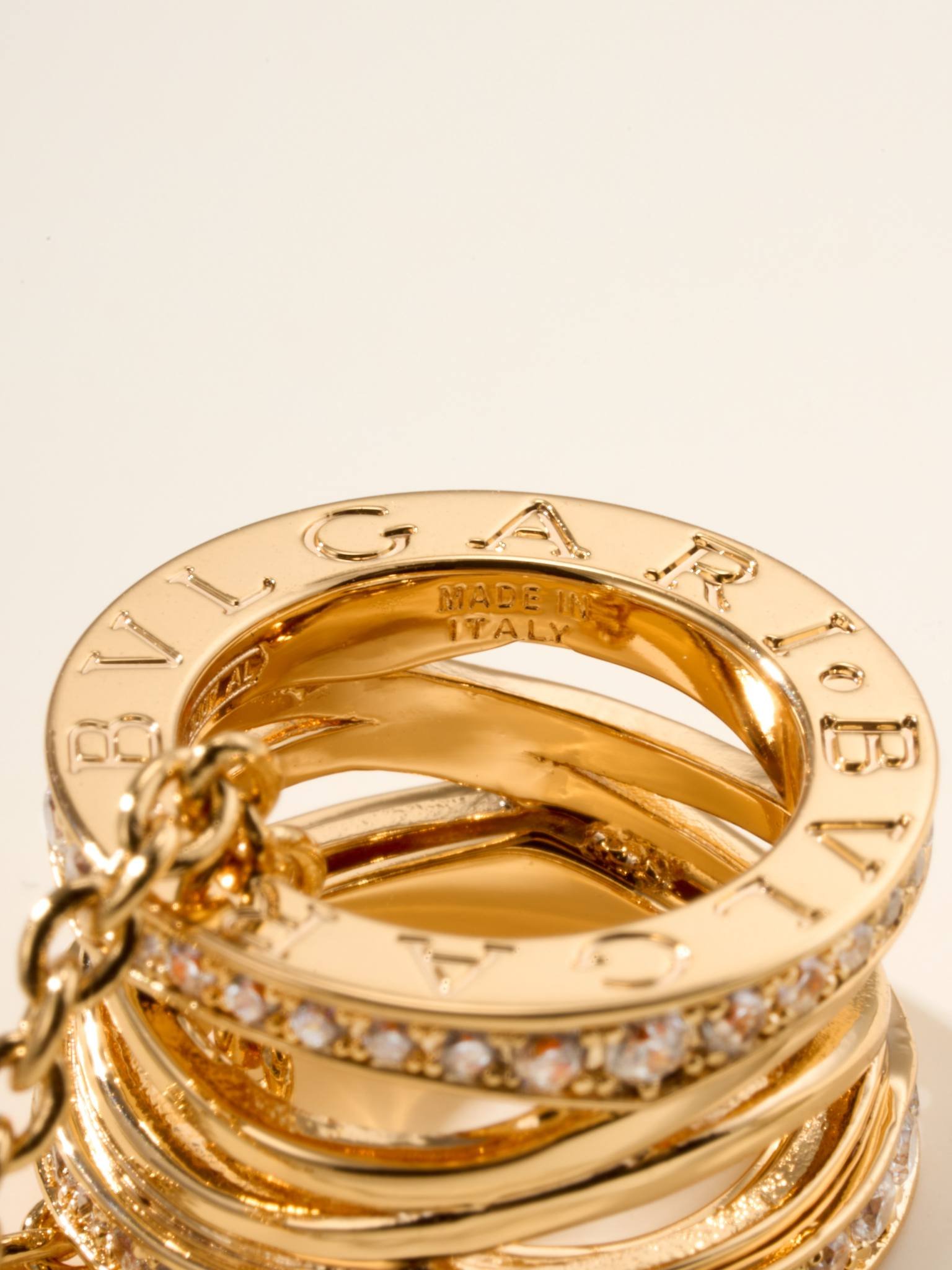 BV hollow edged diamond studded B.ZERO1 necklace - 图片 6