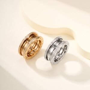 Spring inlaid diamond ring (CNC handmade inlaid diamond version)