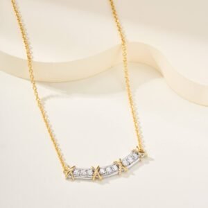 Sixteen Stone series narrow cross necklace