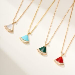 BV Small Diamond Fan Necklace