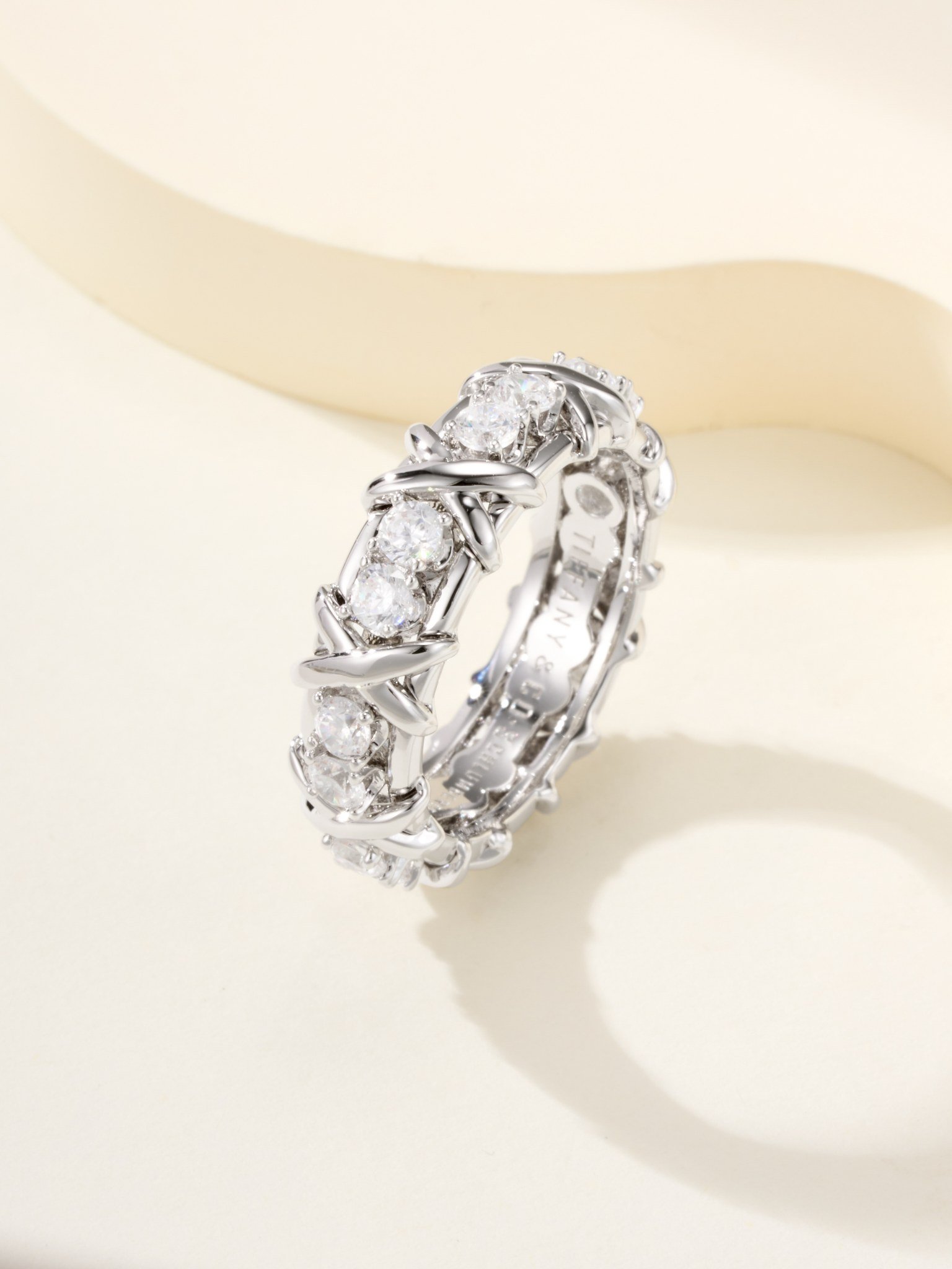 16 Stone Cross Ring - Image 2