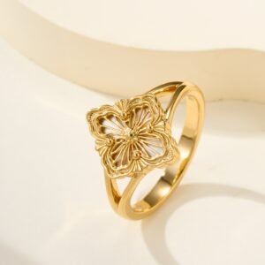 Buchirati OPERA TULLE Small Pattern Natural Stone Ring