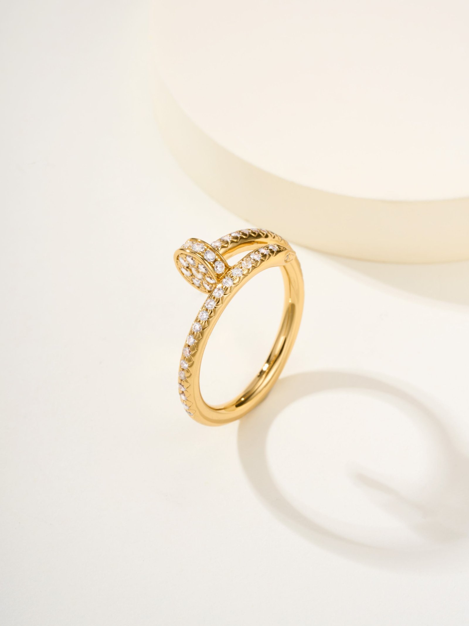 Thin nail full diamond ring - Image 2