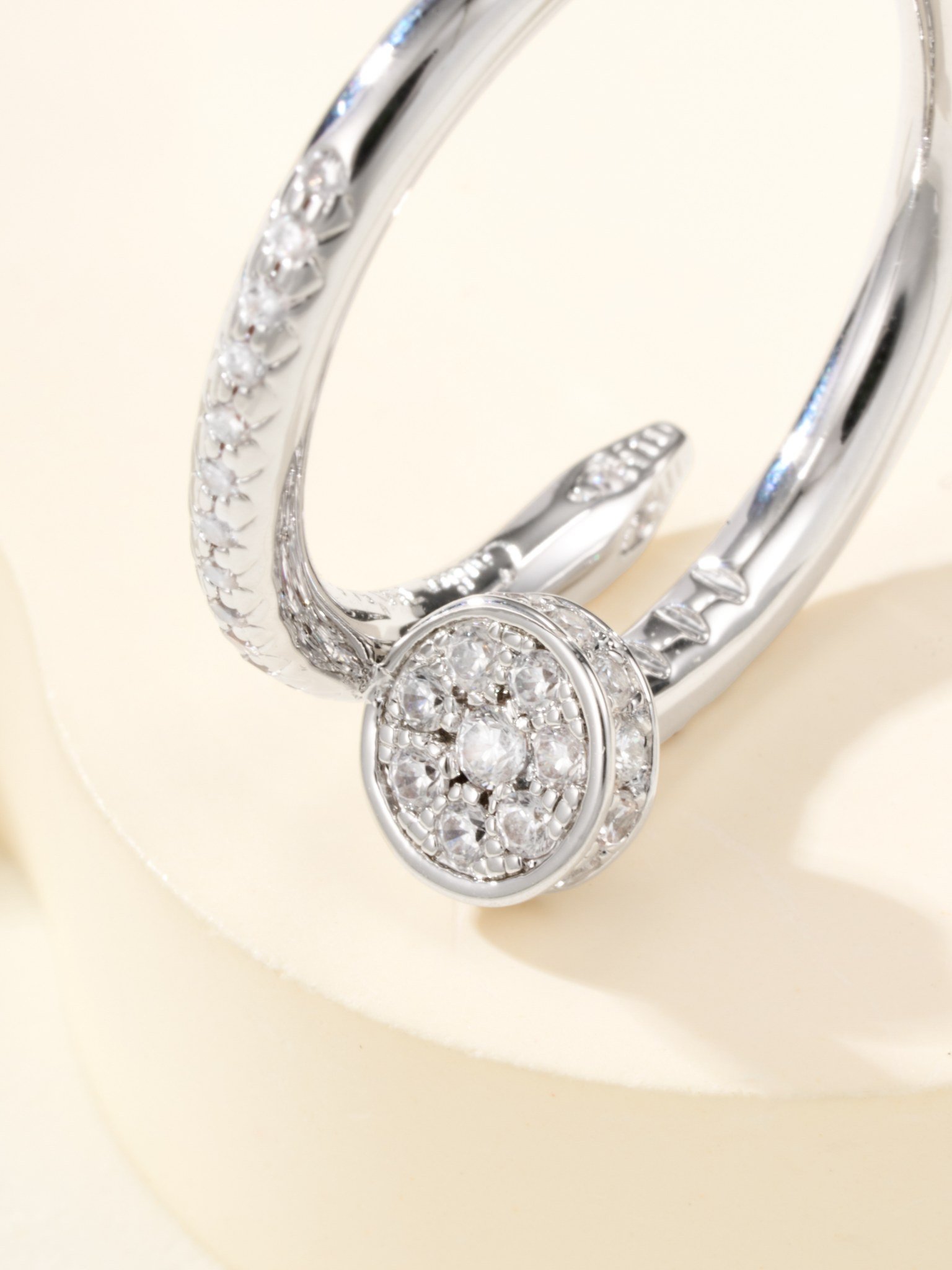 Thin nail full diamond ring - Image 6