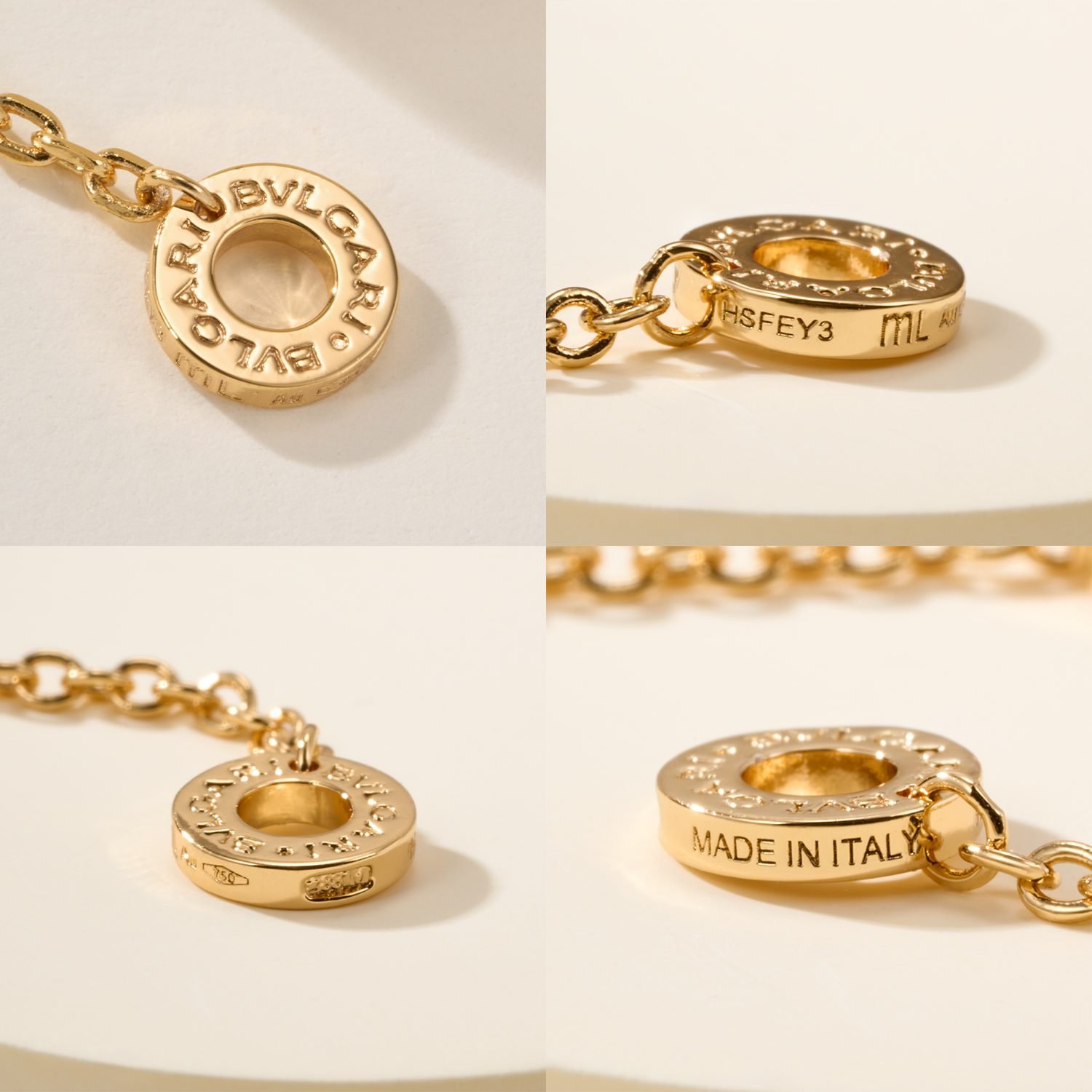 BV spring spiral necklace with diamond inlay in the middle - Image 10