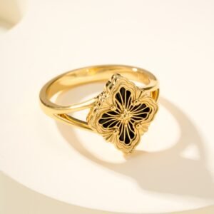 Buccellati OPERA TULLE Small Pattern Natural Stone Ring
