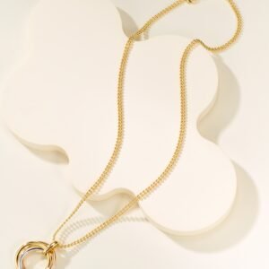 TRINITY Large Diamond Free Three Ring Necklace