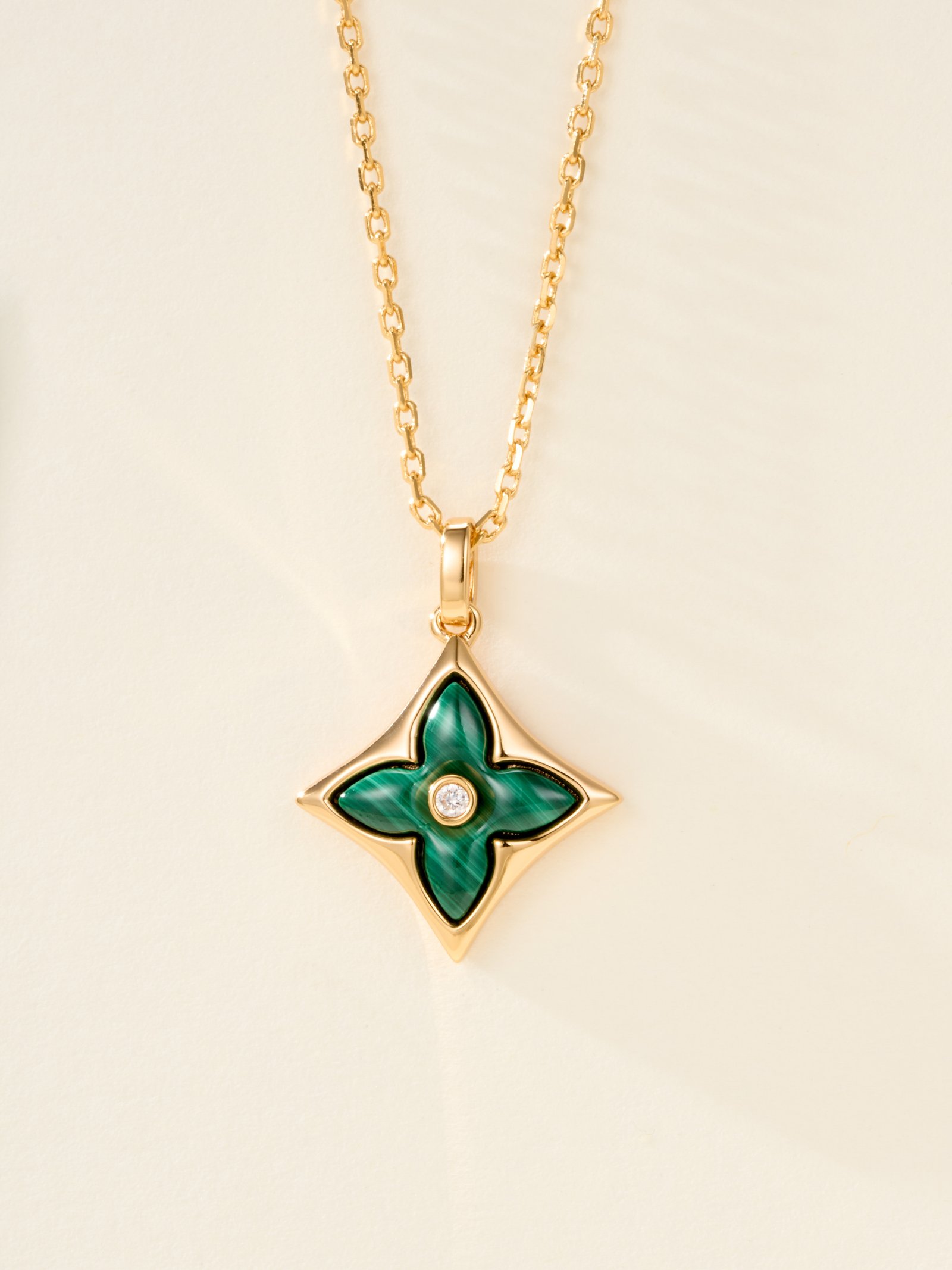 Color Blossom Diamond Petal Large Long Necklace - Image 4