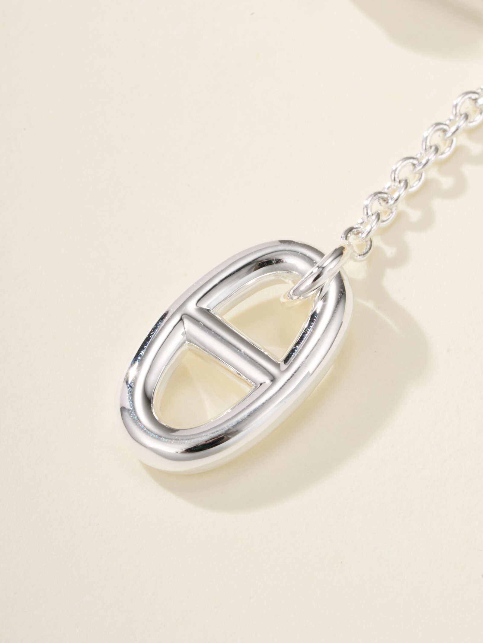 Pig Nose Chain Buckle Earrings - 图片 4