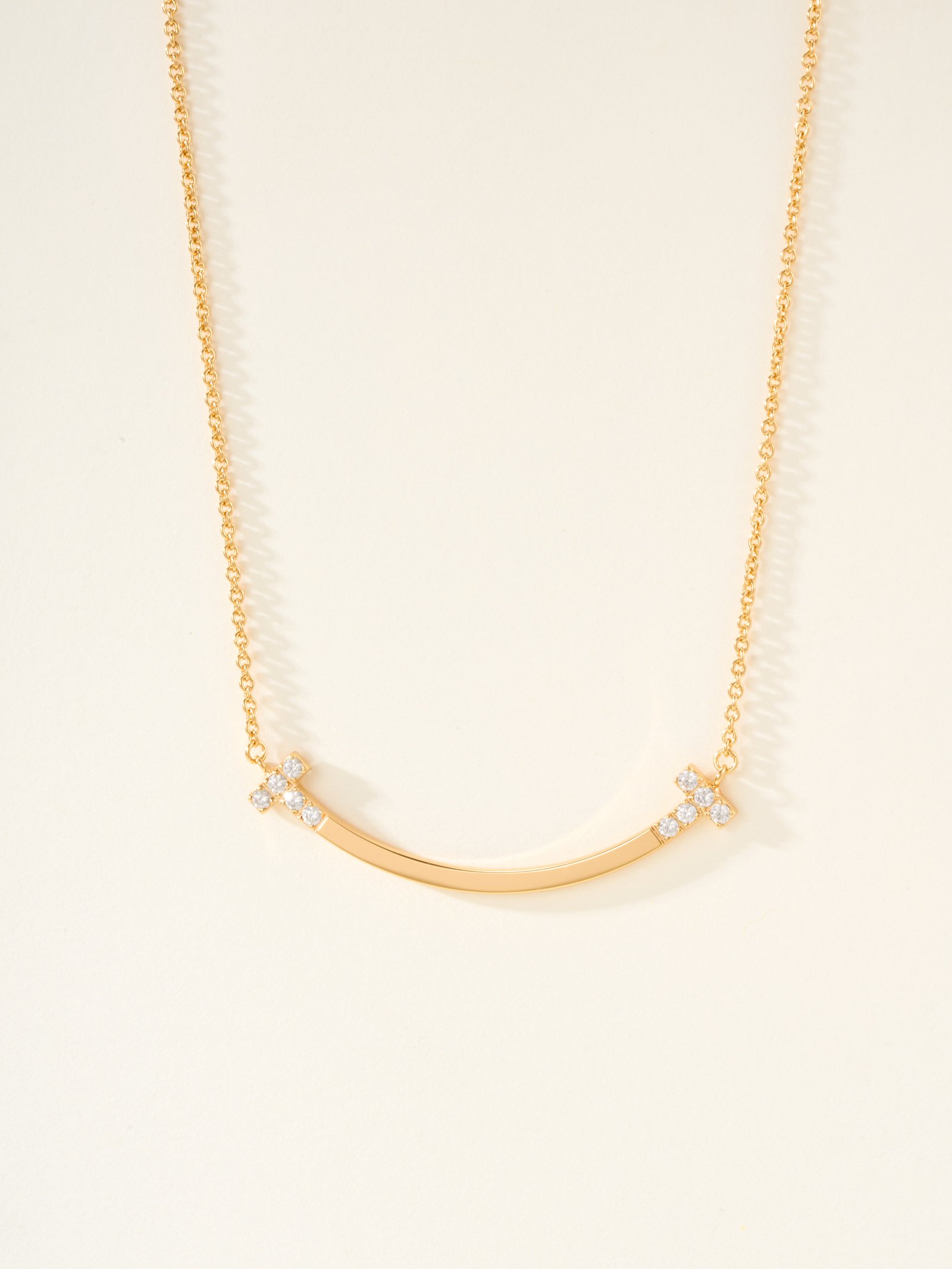 New T-Diamond Smile Necklace Medium - Image 3