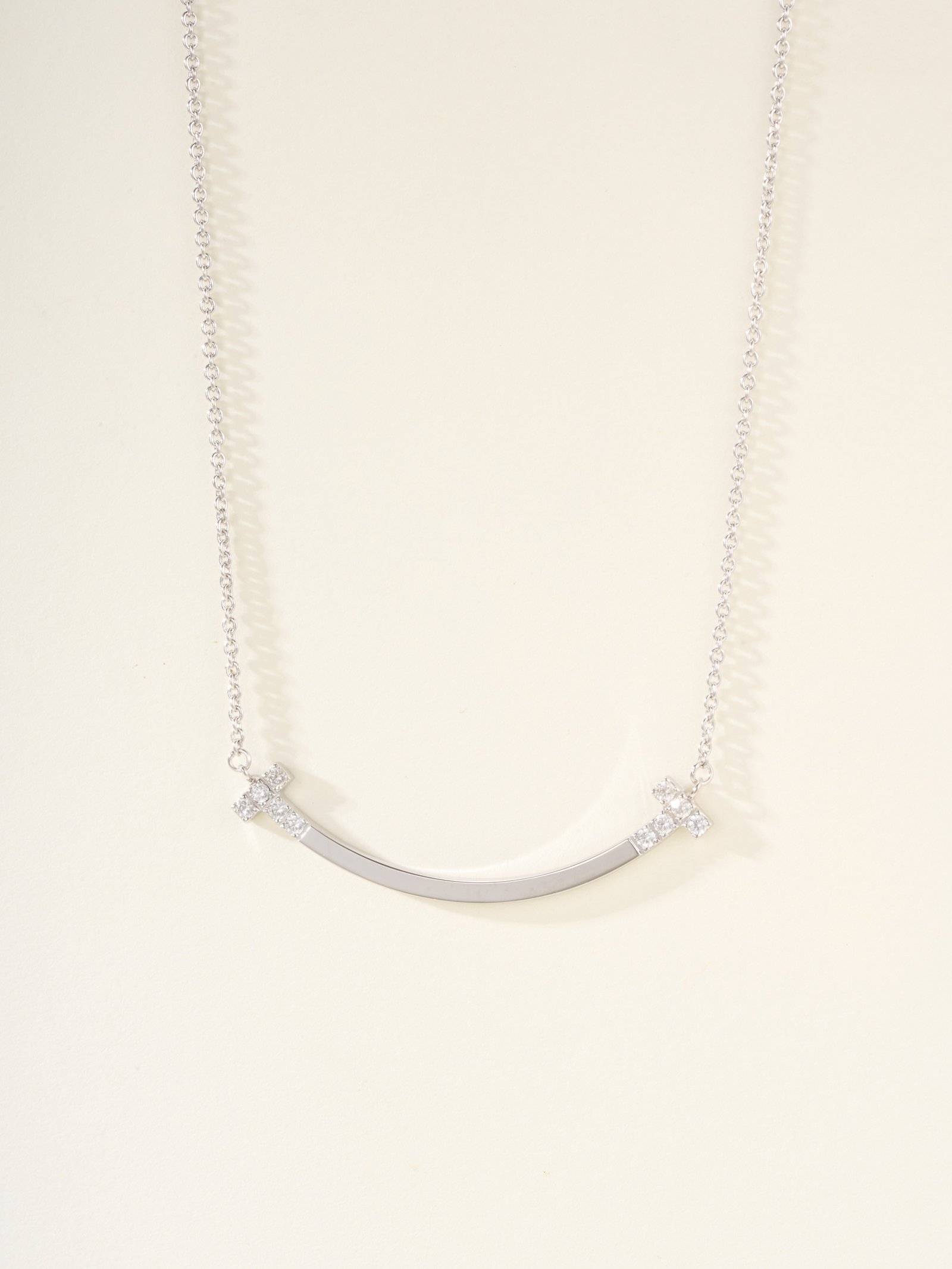 New T-Diamond Smile Necklace Medium - Image 2