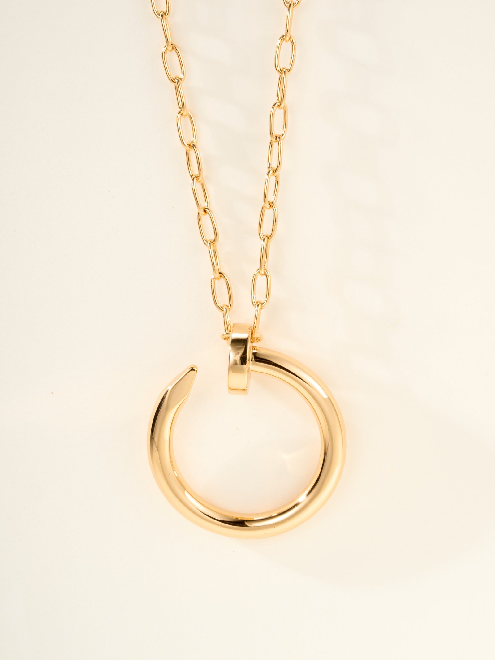 Extra large nail necklace (chain length 70cm) - 图片 3