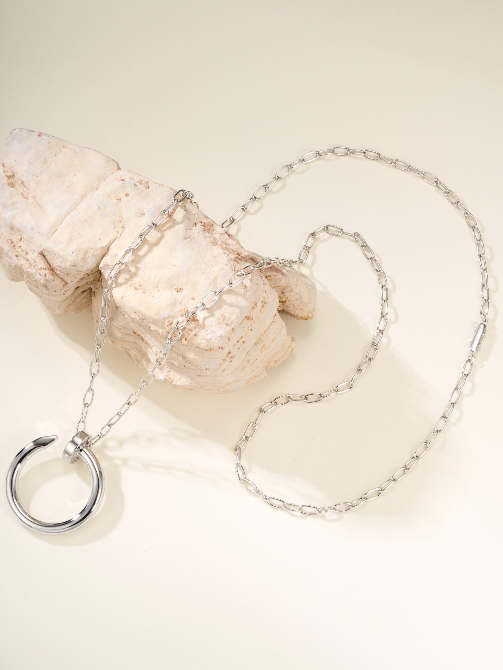 Extra large nail necklace (chain length 70cm) - 图片 9
