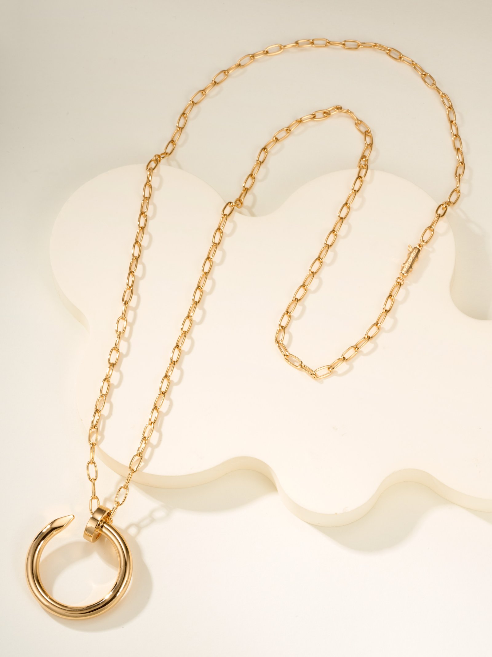 Extra large nail necklace (chain length 70cm) - 图片 8