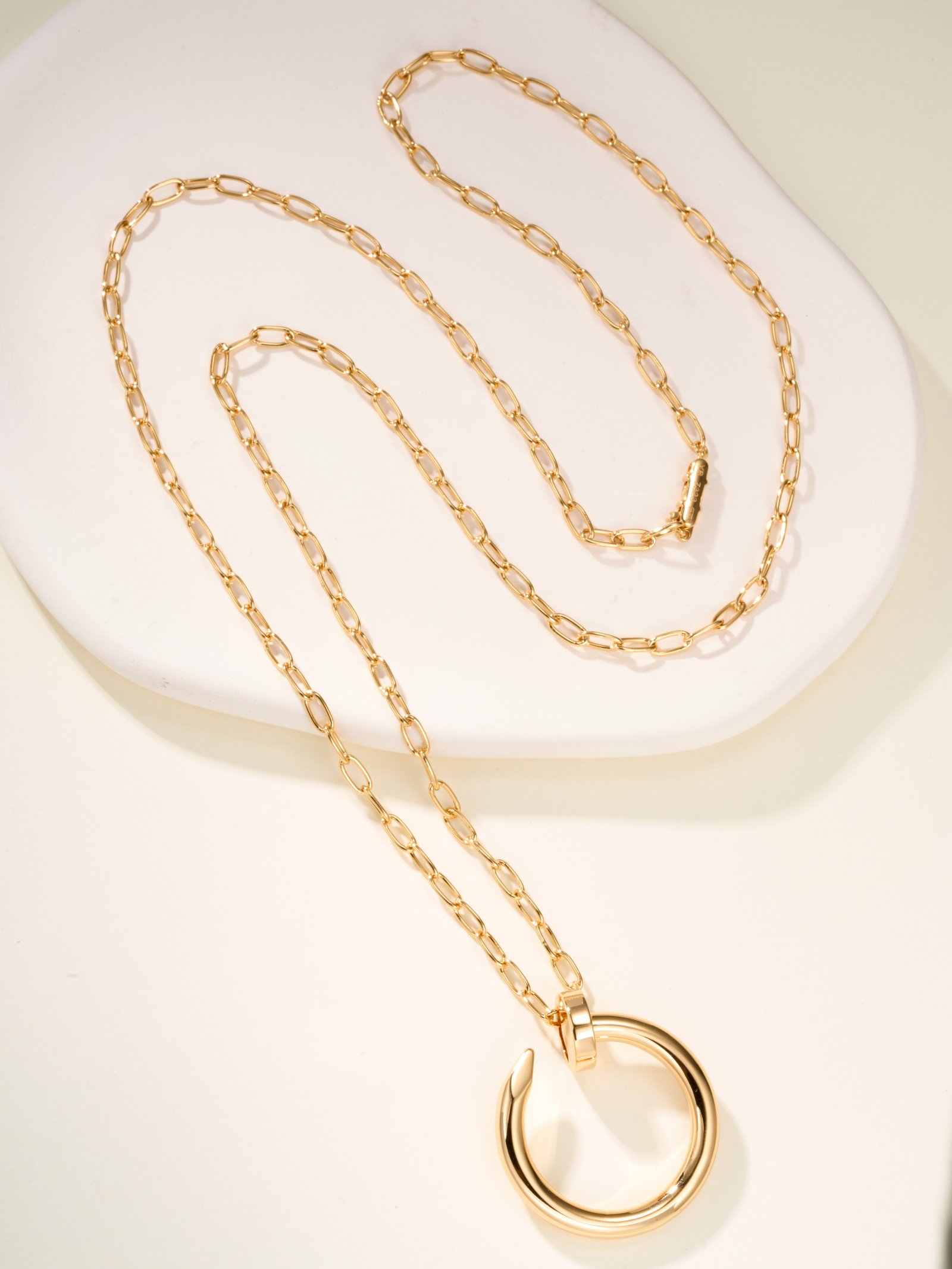 Extra large nail necklace (chain length 70cm) - 图片 7