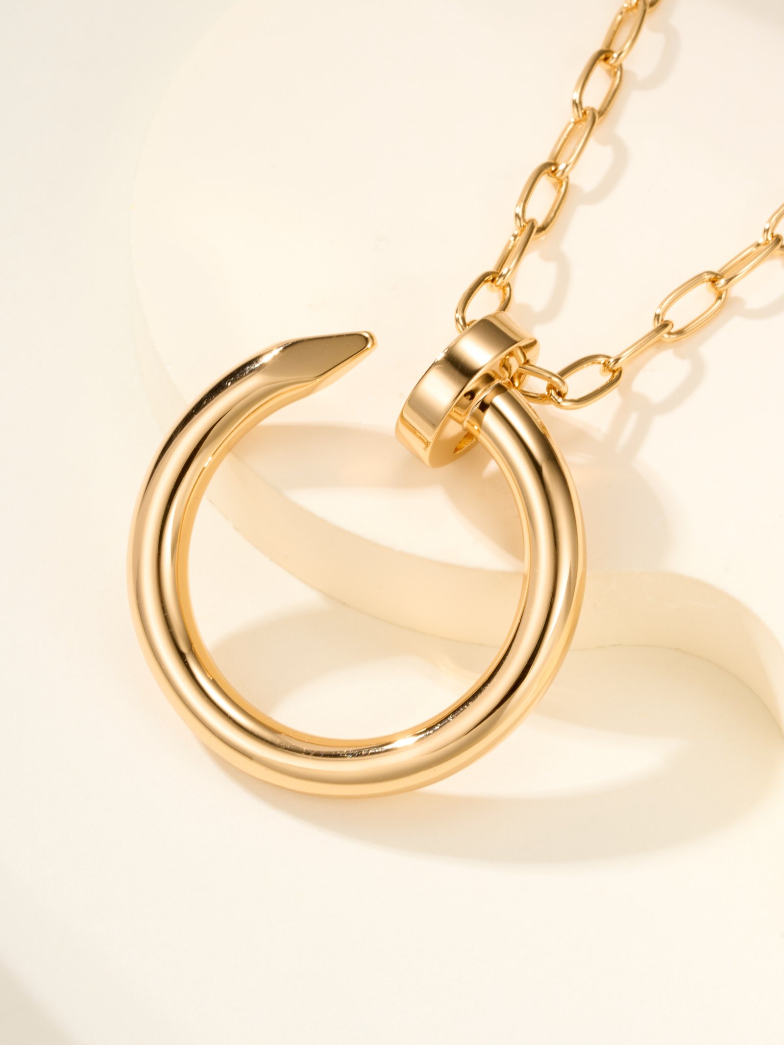 Extra large nail necklace (chain length 70cm) - 图片 4