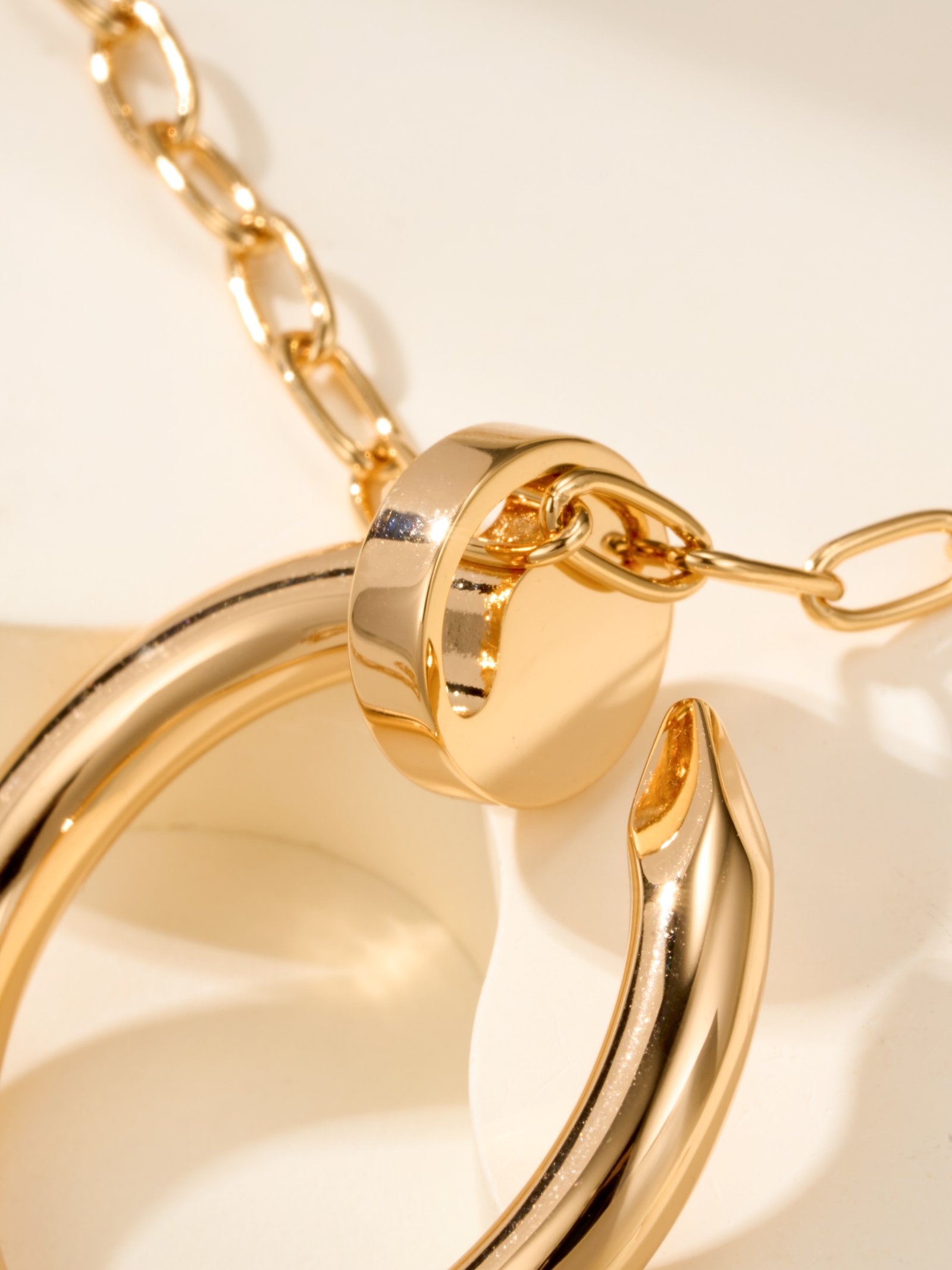 Extra large nail necklace (chain length 70cm) - 图片 5