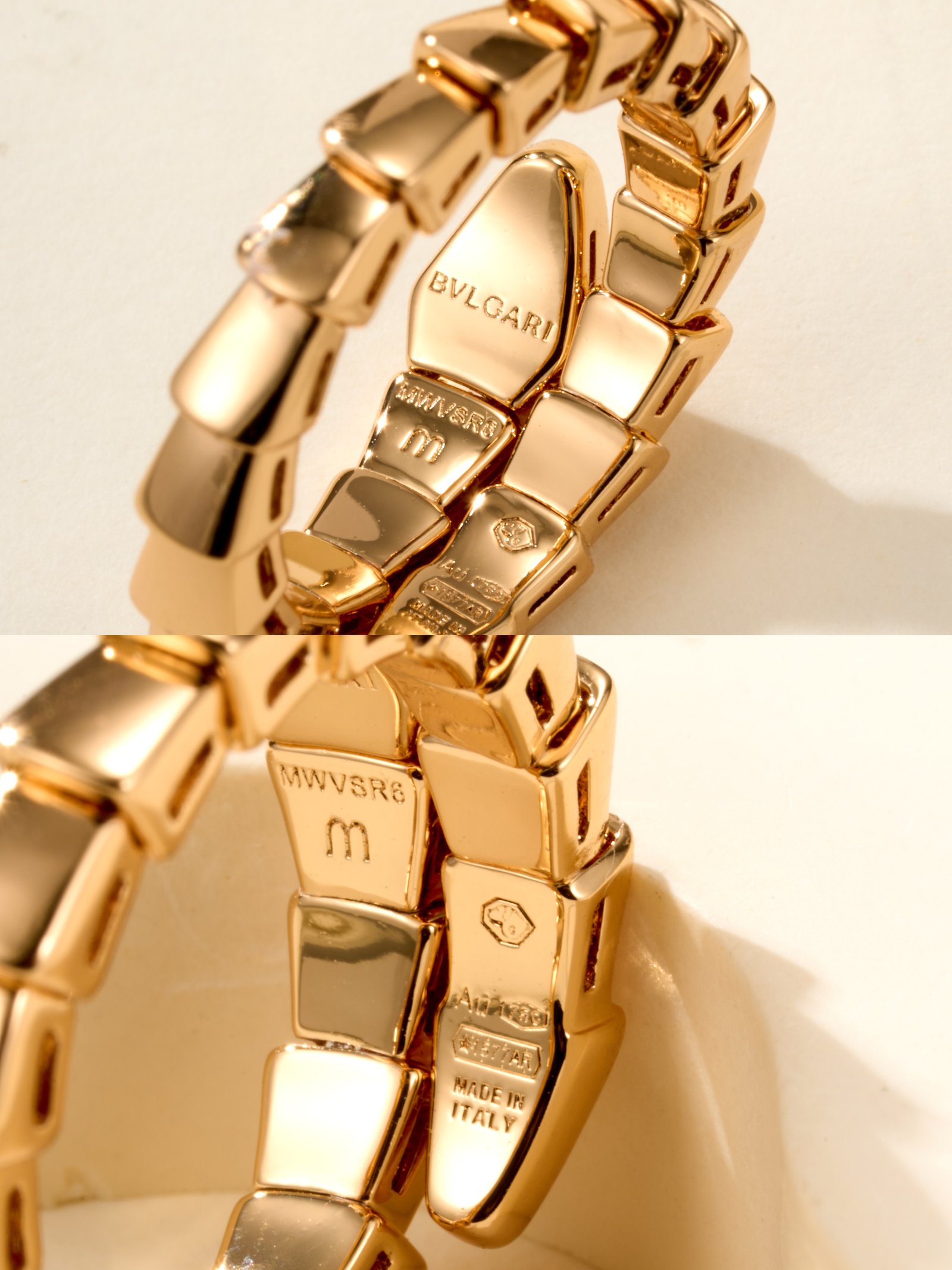 Elastic Snake Ring (Head and Tail Diamond) - Image 6