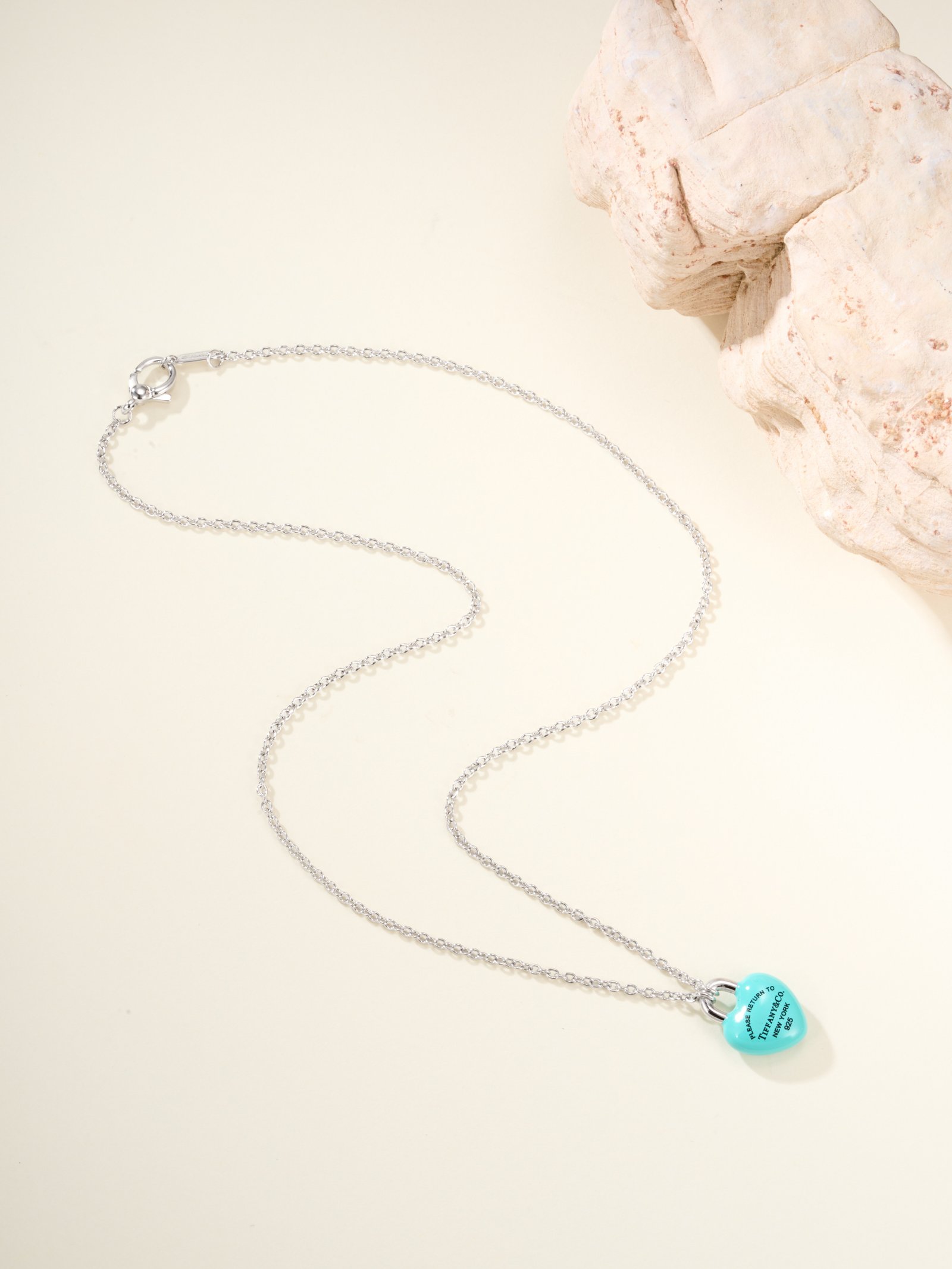 Tiffany Blue Love Lock Necklace