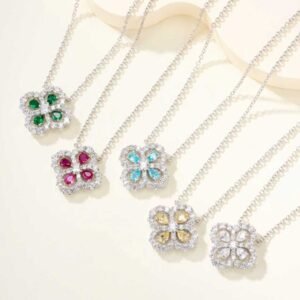 HW Diamond Loop Garden Series Necklace (Color White)