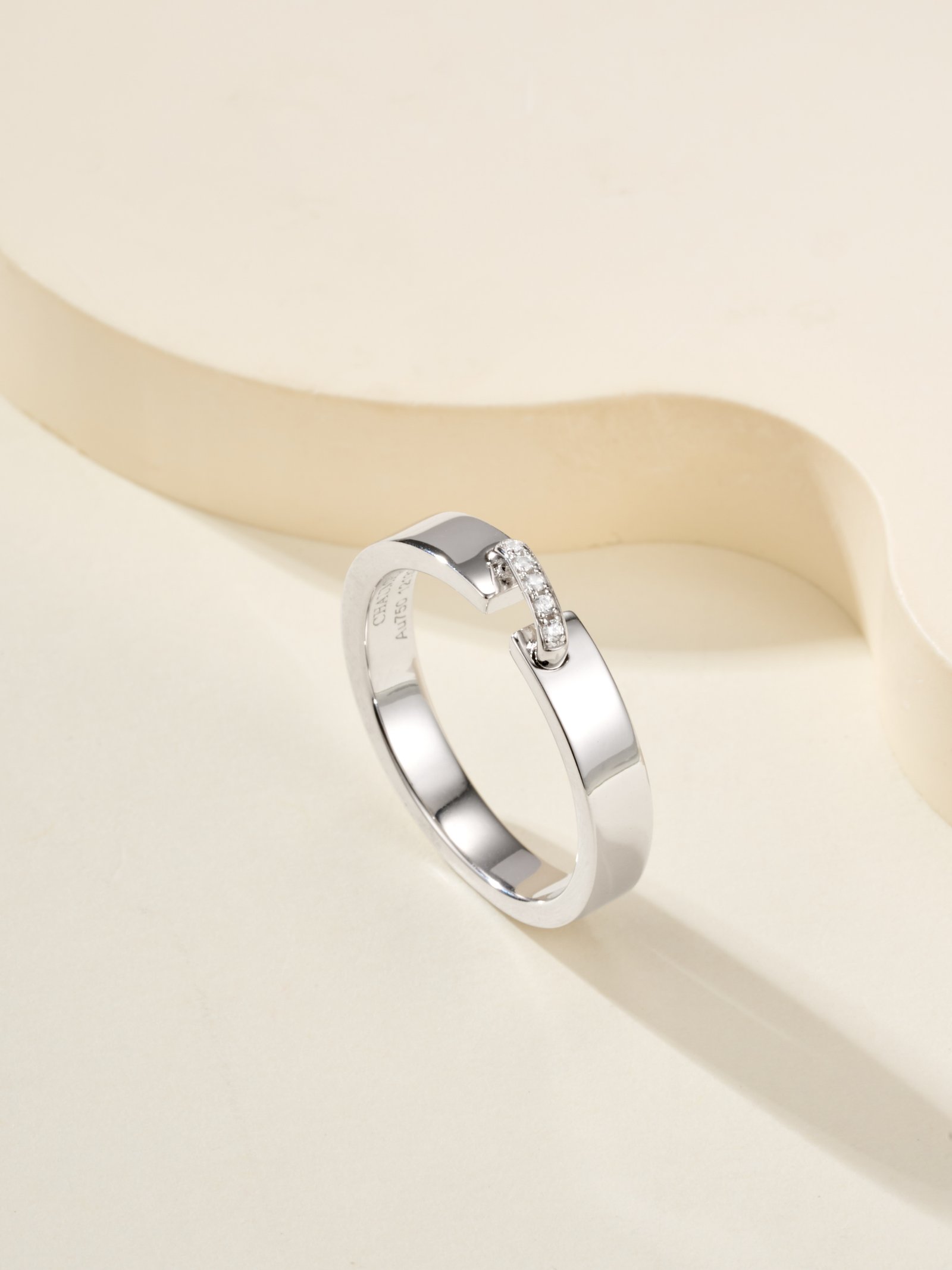 CHAUMET Yuan Series · Life Series Liens Diamond Set Ring (Color White) - 图片 2