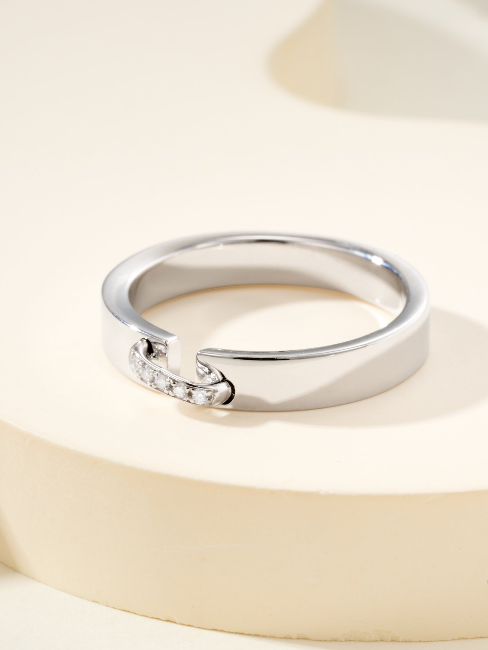CHAUMET Yuan Series · Life Series Liens Diamond Set Ring (Color White) - 图片 4