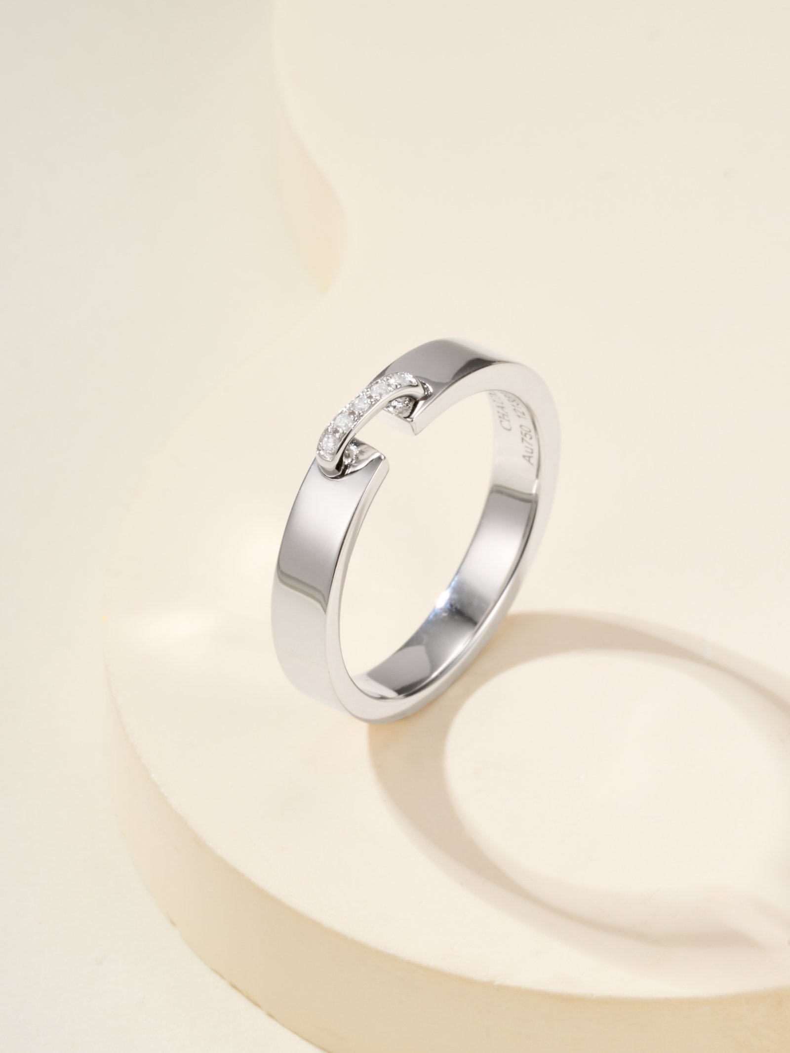 CHAUMET Yuan Series · Life Series Liens Diamond Set Ring (Color White)