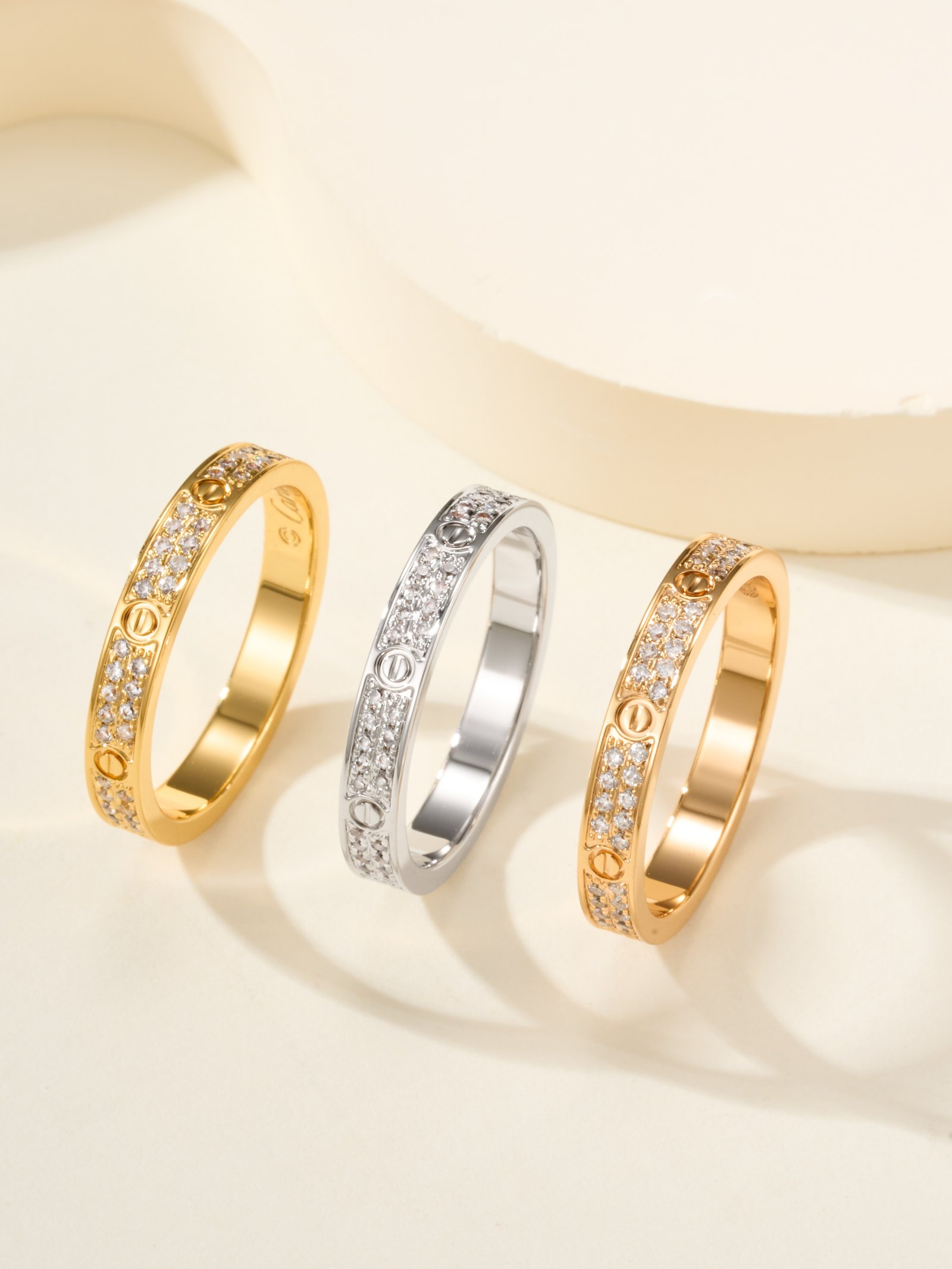 Ultra narrow Love Starry Sky Ring 3mm