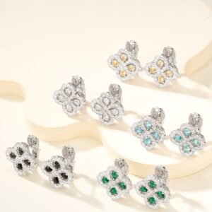 Harry Winston designed loop earrings