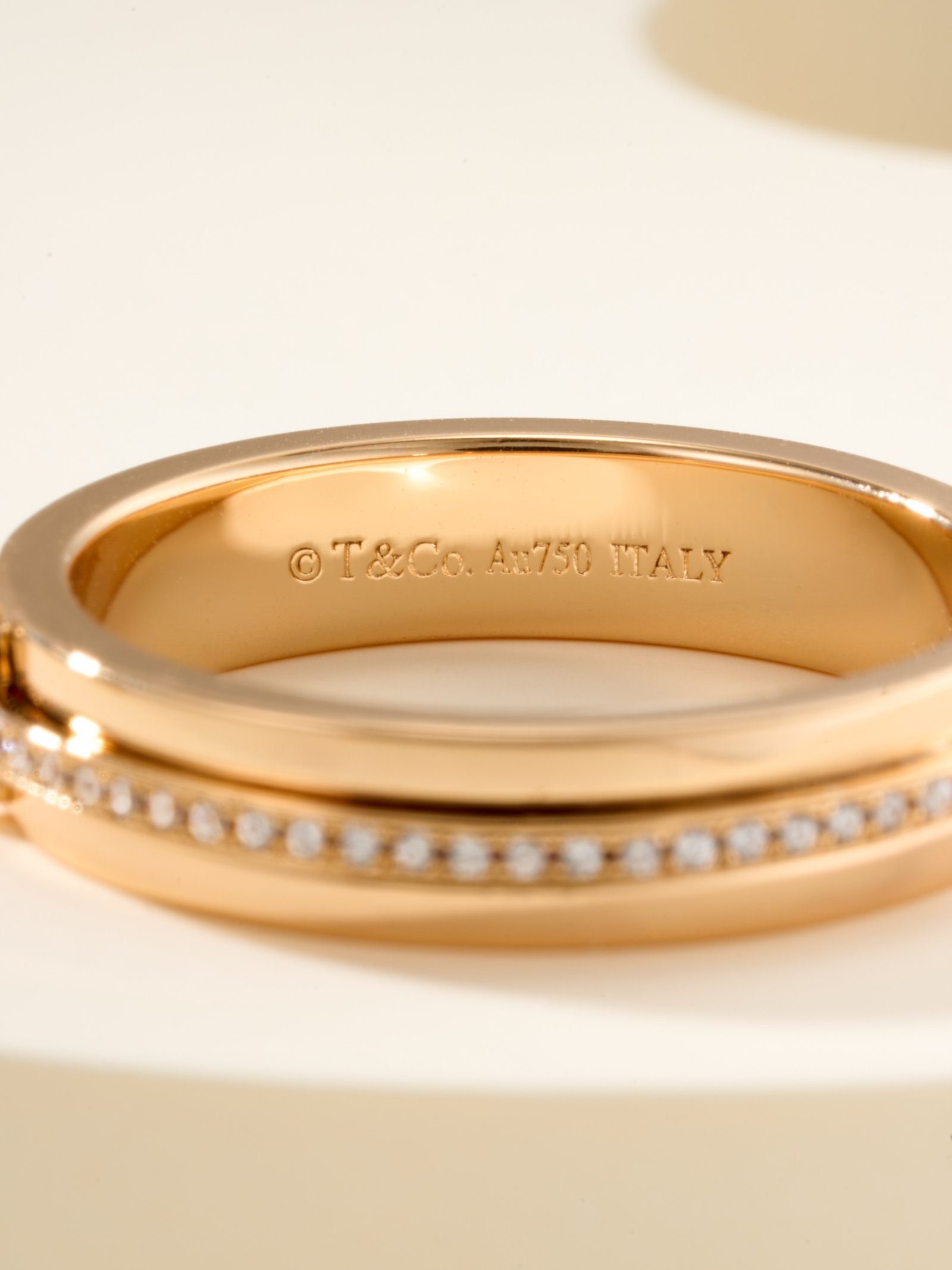 Narrow 4.5mmT Diamond Set Ring - Image 4